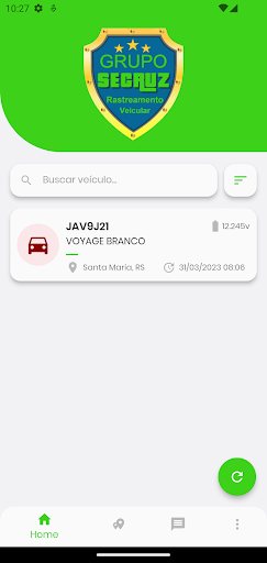 Android application Secruz Rastreamento Veicular screenshort