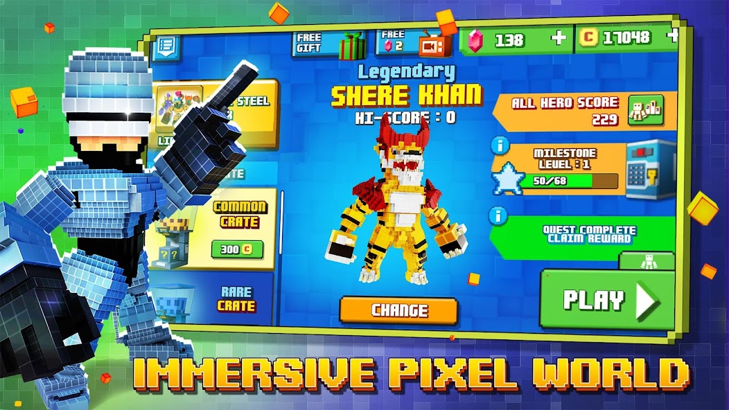 Super Pixel Heroes 2021 1.3.144 APK + Mod (Unlimited money) untuk android