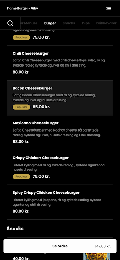 Flame Burger Screen 3
