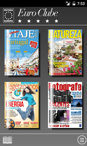 Android application EuroClube screenshort