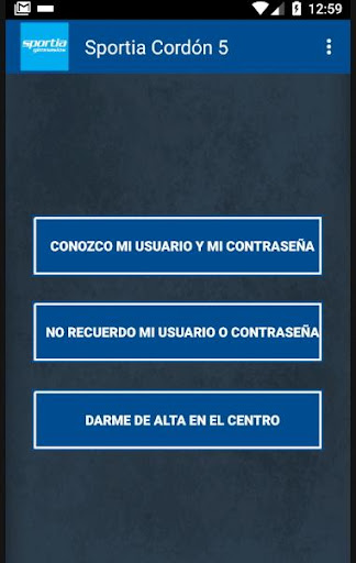 Android application Sportia Vitoria103 screenshort