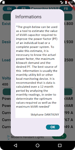 Capacitor kVAR Screenshot 3 - AppWisp.com