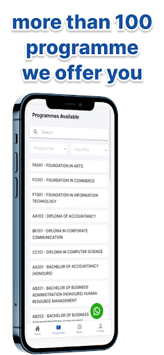 Android application MYUPTM screenshort