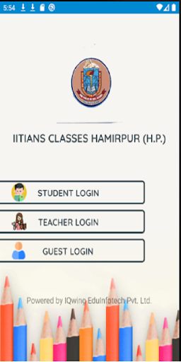 Android application IITians CLASSES HAMIRPUR(H.P.) screenshort