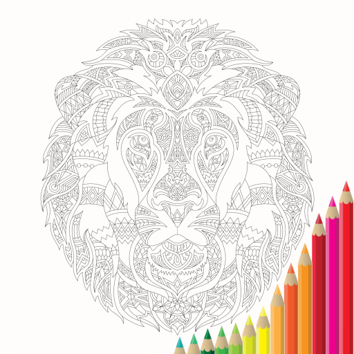 Animal Mandala Coloring Book logo