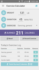 Exercise Calorie Calculator Unknown