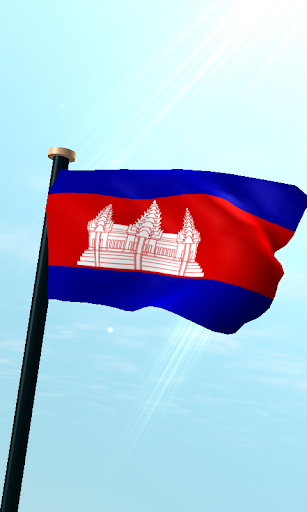 Android application Cambodia Flag 3D Wallpaper screenshort