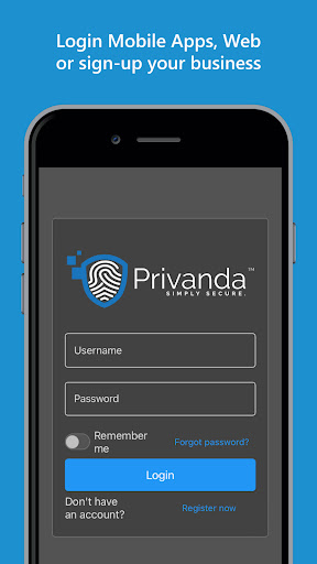 Android application Privanda - Simply Secure screenshort
