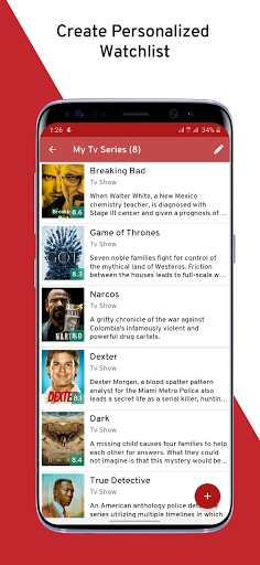 Cinelist Movies and Shows List