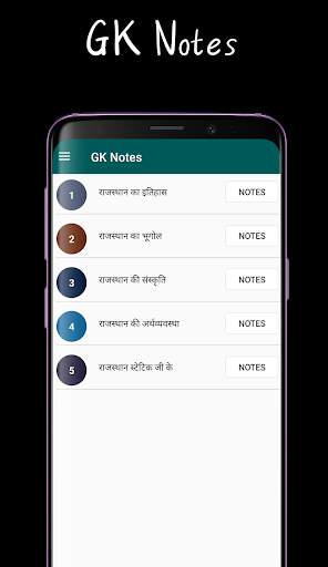 Rajasthan GK (राजस्थान ज्ञान) Screen 2