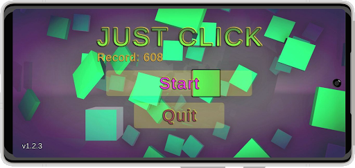 Android application JustClick! Clicker action game screenshort