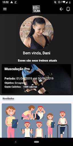 Android application Bora Treina screenshort