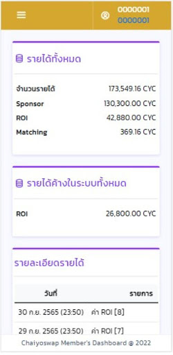 Chaiyoswap Screen 2