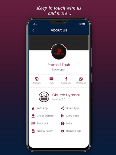 Church Hymnal Screenshot