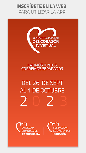 Android application Carrera Popular del Corazón screenshort