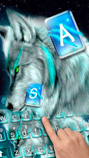 最新版 クールな Cyan Neon Wolf のテーマキーボード By 21 Cool Keyboard For Android Google Play Japan Searchman App Data Information
