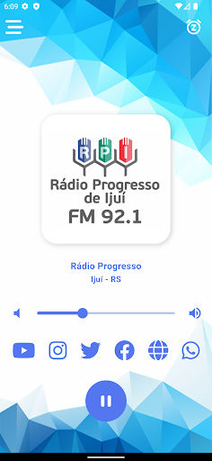 Android application Rádio Progresso de Ijuí screenshort