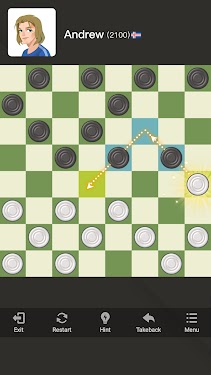#3. Checkers: Checkers Online Game (Android) By: HDuo Fun Games