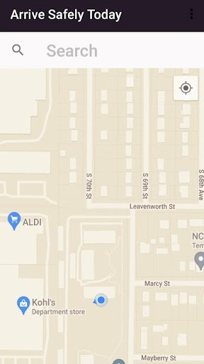 Android application Arrive Safely Today screenshort