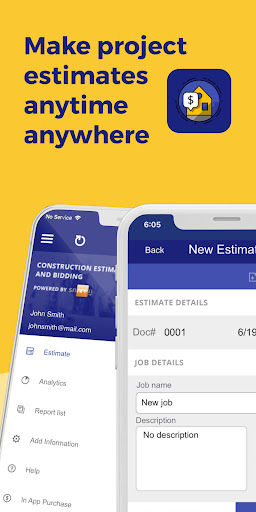 Construction Estimator App Screenshot 1 - AppWisp.com