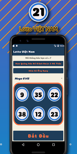 Android application Lottery Vietnam Generator screenshort