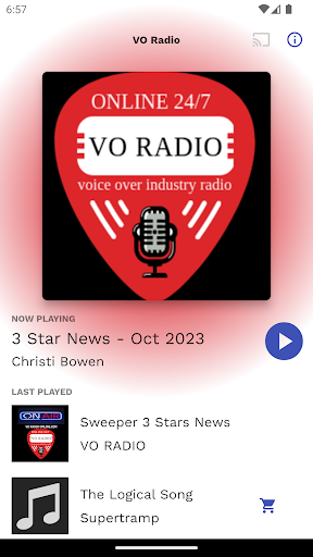 Android application VO Radio Online screenshort