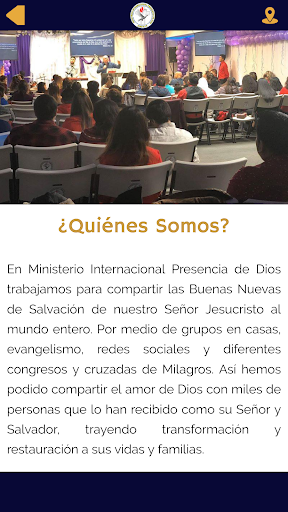 Ministerio Presencia de Dios Screen 2