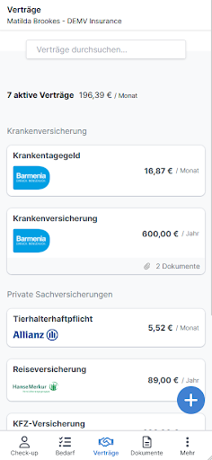 Finanzmanager Screen 3