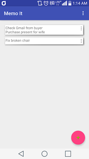 Android application Memo It - Memo, Widget, Alarm screenshort