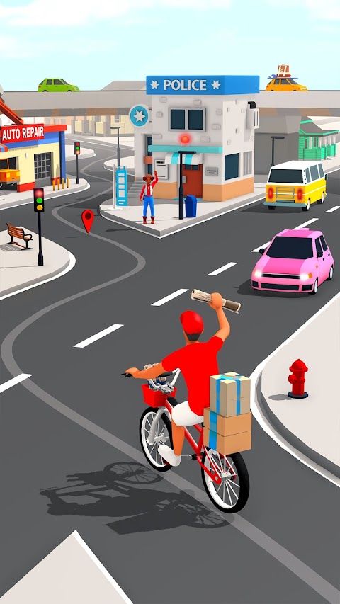 BMX Bike Ticket Delivery Gameのおすすめ画像3