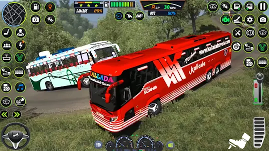 Uphill Bus Simulator-Spiele 3d