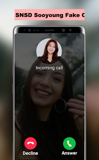 Android application SNSD Sooyoung Fake Call screenshort