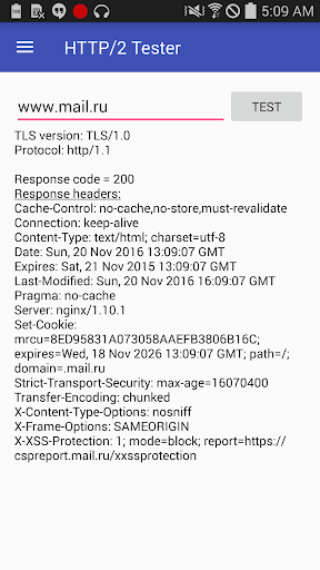 HTTP/2 Tester screenshot 8