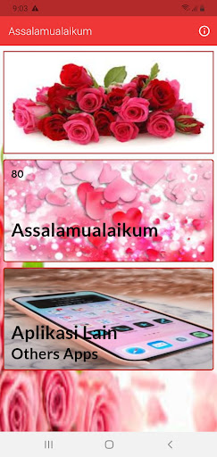 Android application Assalamualaikum screenshort