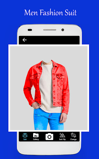 Android application Men fashion style suit editor screenshort