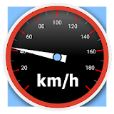 Speedometer analog, digital with odometer and HUD icon