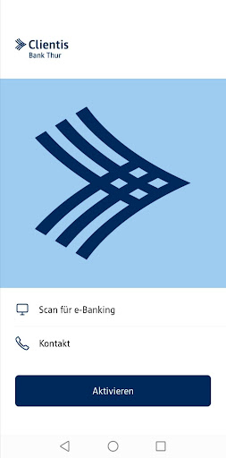 Android application Clientis Bank Thur screenshort