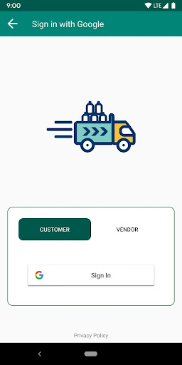 Delivery App - Water Delivery Screen 2