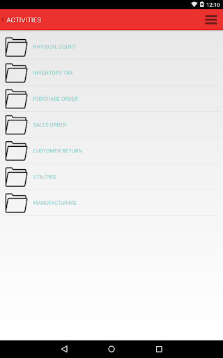 Android application Scanco Warehouse 500 screenshort