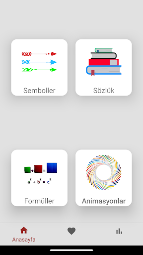 Android application Geometri Formülleri screenshort