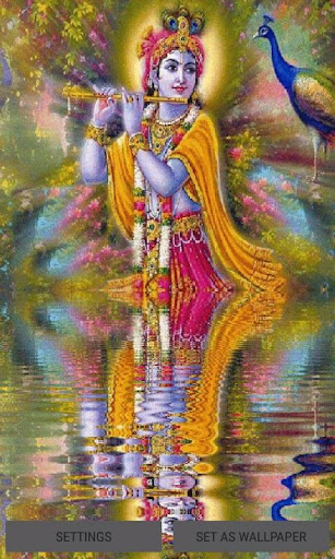 Krishna Reflection Live Wallpa Screenshot 1 - AppWisp.com