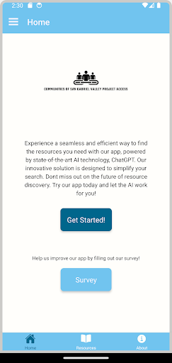 Android application Project Access 411 screenshort