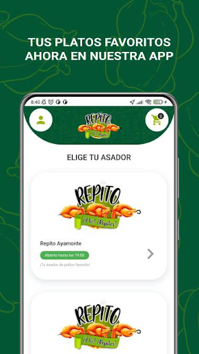 Android application Asador Repito screenshort