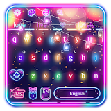 Sparkle Neon Lights  keyboard Theme icon