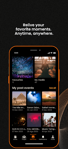 TIME&SPACE - Event Manager Screen 3