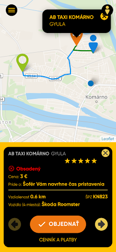 AB-taxi Komárno Screen 3