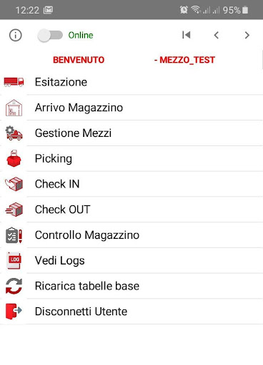 Android application Gestione Magazzino screenshort