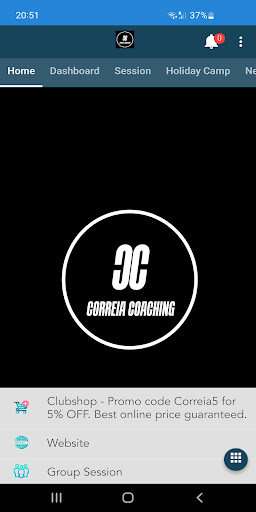 Correia Coaching Screen 2