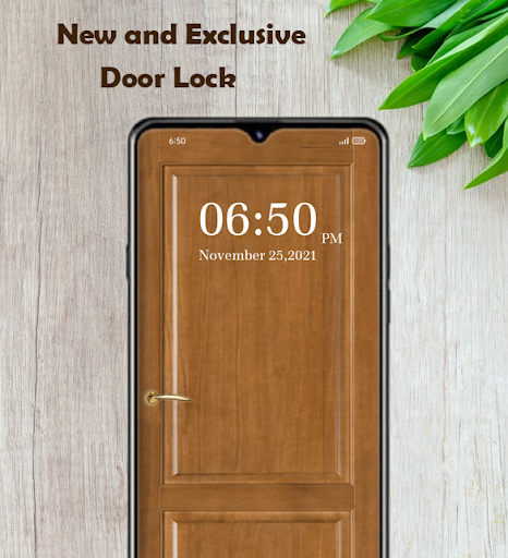 Android application Door Lock Screen screenshort
