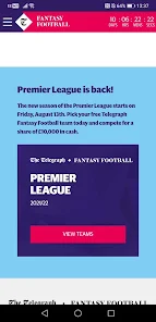 Telegraph Fantasy Football: Team of the Week Game Week